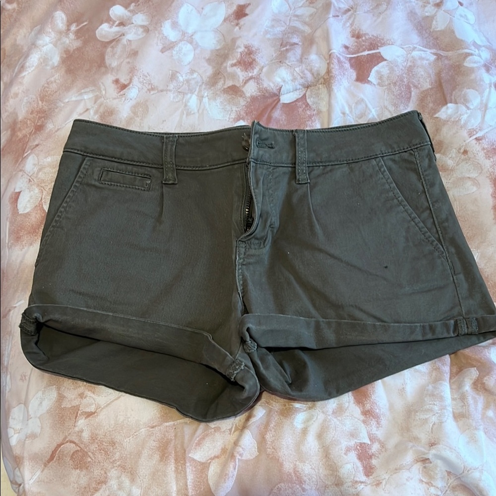 Women's Gray Casual Shorts